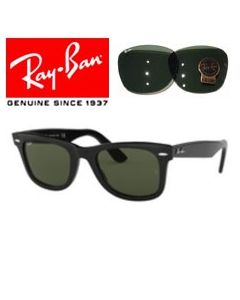 2x Lentes Recambio Originales > Ray-Ban 2140-F · Wayfarer Ajuste Asiático